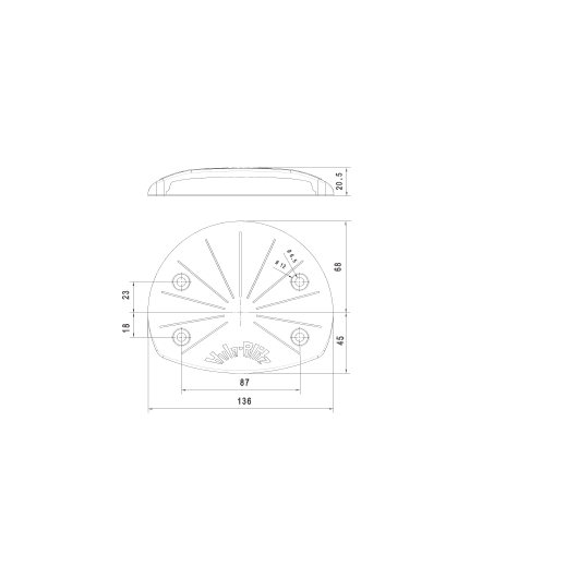 Hula-Blitz Zink tech. Zeichnung Hula Blitz zink zg1