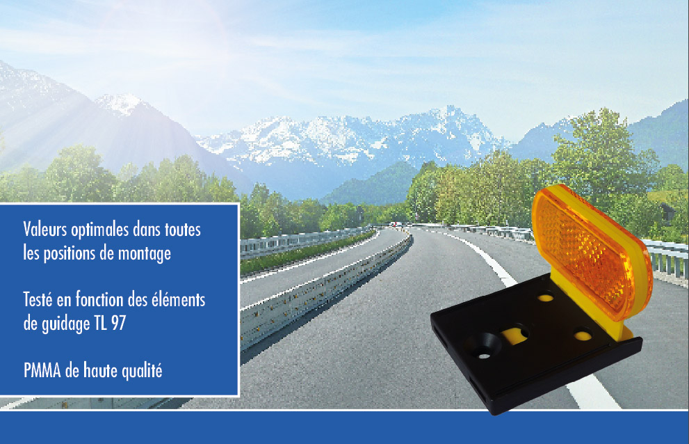 Mobiler Schutzplankenreflektor Mobiler Schutzplankenreflektor