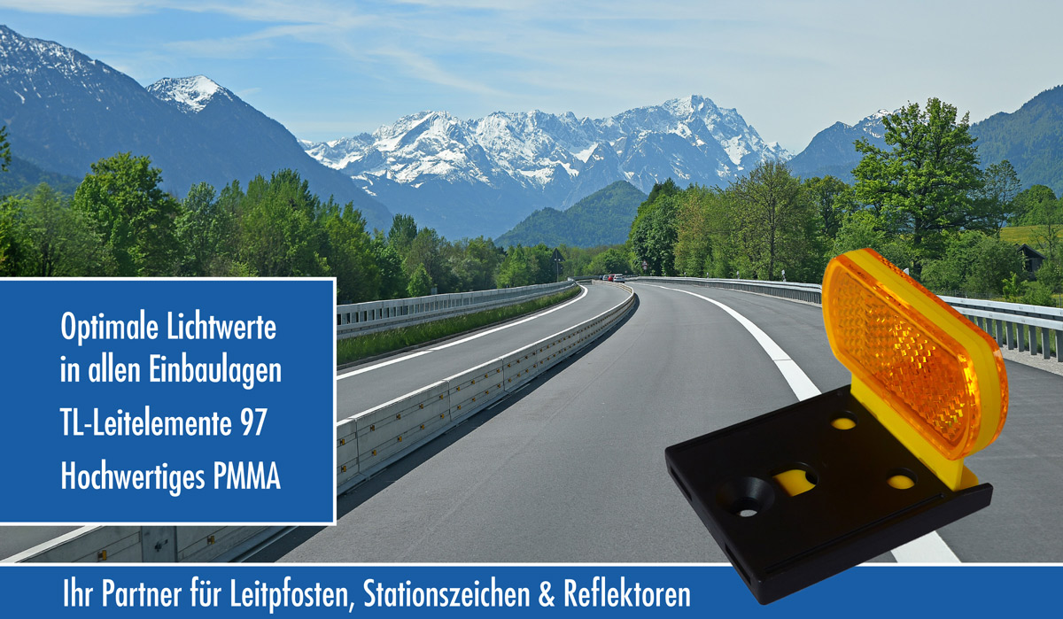 Mobiler Schutzplankenreflektor Mobiler Schutzplankenreflektor